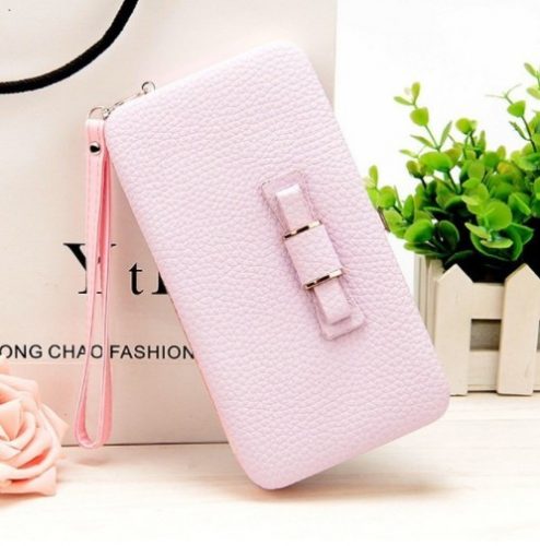 Női pénztárca, borítéktáska - - világos rózsaszín